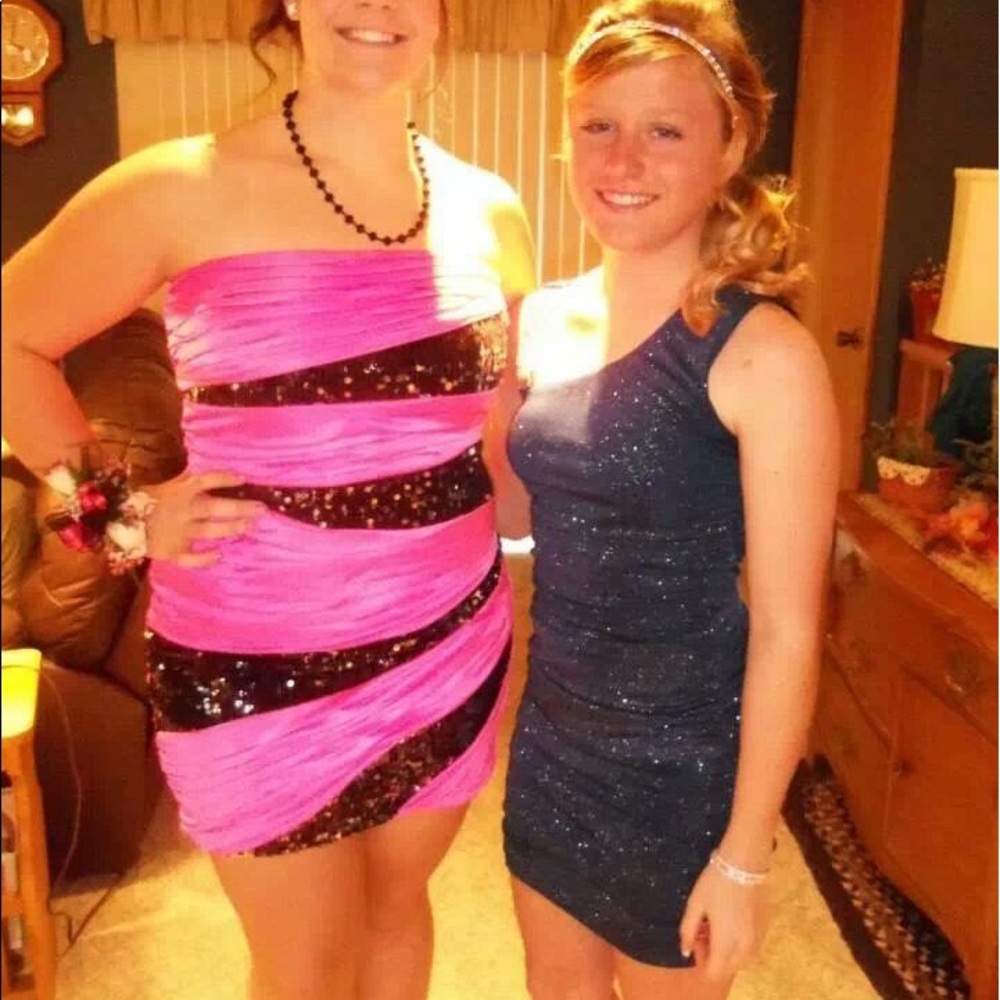 Navy homecoming dress